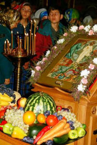 The Blessing of fruit in the Eastern Church on the Feast of the Transfiguration